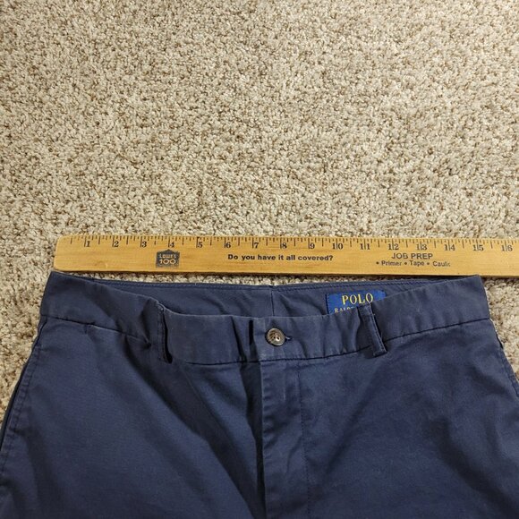 Polo Ralph Lauren Pants Boy's 20 Navy Blue Chino Preppy Chino Red Pony - Picture 2 of 7